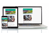 Our newsletter on a smartphone, tablet and desktop monitor