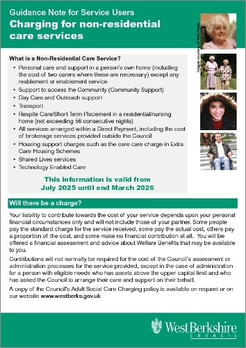 31 Charges for your social care