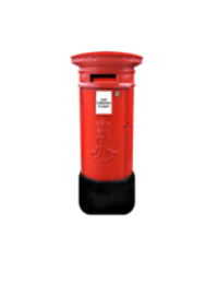 A red postbox.